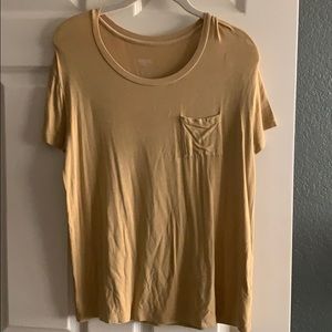 Mustard Yellow t shirt with pocket
